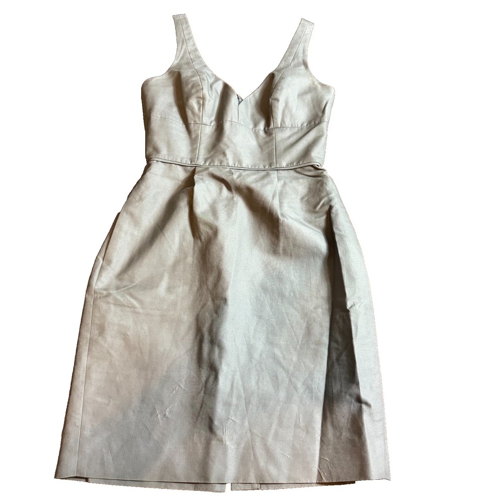 J.Crew Womens 0 Petite Gray Sleeveless Dress mini dress